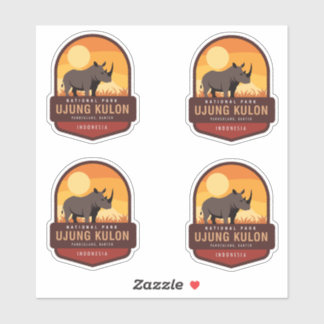Nationaal Park Ujung Kulon Indonesië Sticker
