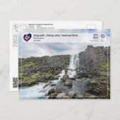 Nationaal park UNESCO - Þingvellir (Thingvellir) Briefkaart (Voorkant / Achterkant)