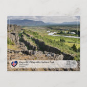 Nationaal park UNESCO - Þingvellir (Thingvellir) Briefkaart (Voorkant)