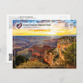 Nationaal park UNESCO - Grand Canyon Briefkaart (Voorkant / Achterkant)