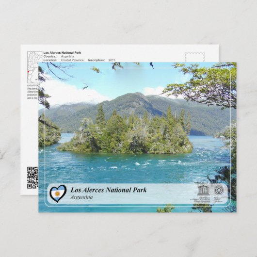 Nationaal park UNESCO - Los Alerces Briefkaart (Voorkant / Achterkant)