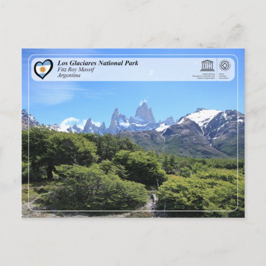 Nationaal park UNESCO - Los Glaciares Briefkaart (Voorkant)