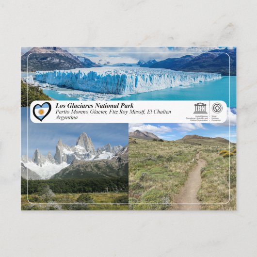 Nationaal park UNESCO - Los Glaciares Briefkaart (Voorkant)