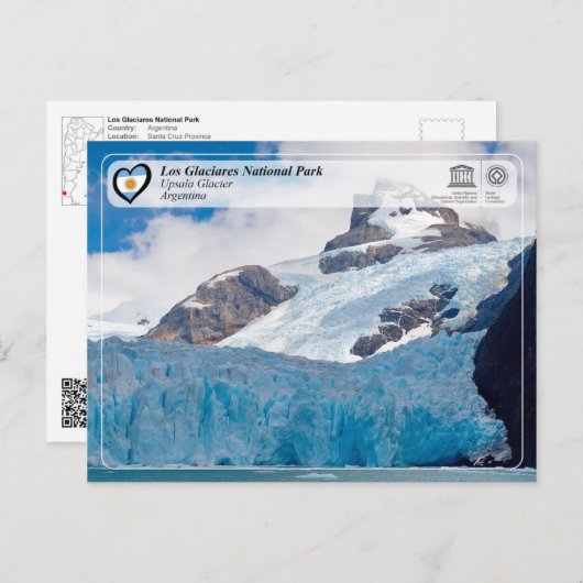 Nationaal park UNESCO - Los Glaciares Briefkaart (Voorkant / Achterkant)