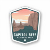 Nationaal park Utah | Afgesneden Sticker (Voorkant)