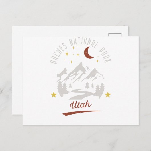 Nationaal park Utah  Arches Briefkaart (Voorkant / Achterkant)