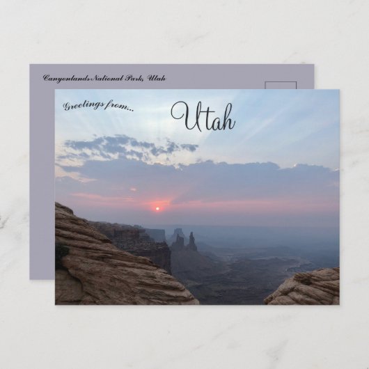 Nationaal park Utah Briefkaart (Voorkant / Achterkant)