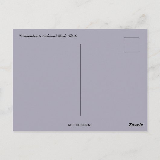 Nationaal park Utah Briefkaart (Achterkant)