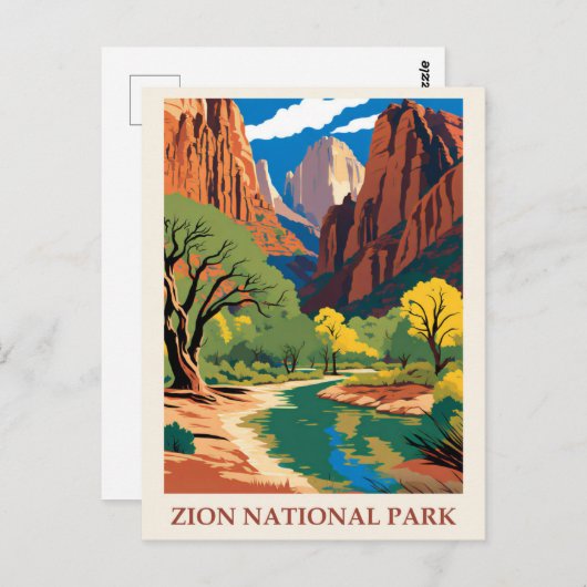  Nationaal Park Utah Briefkaart (Voorkant / Achterkant)