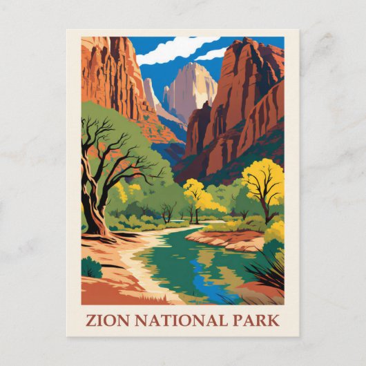  Nationaal Park Utah Briefkaart (Voorkant)