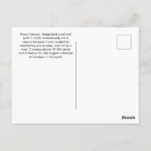 Nationaal park Utah Bryce Canyon Briefkaart (Achterkant)