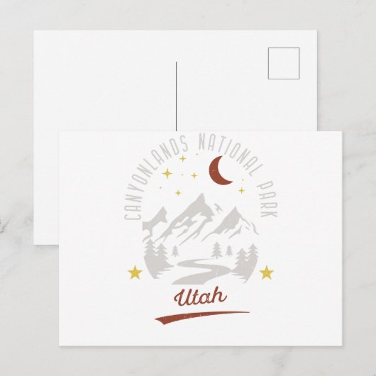  Nationaal Park Utah Canyonlands Briefkaart (Voorkant / Achterkant)