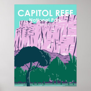 Nationaal park Utah  Capitol Reef Poster