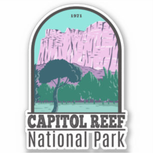 Nationaal park Utah  Capitol Reef Sticker