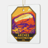 Nationaal park Utah Landscape  Keramisch Ornament (Links)