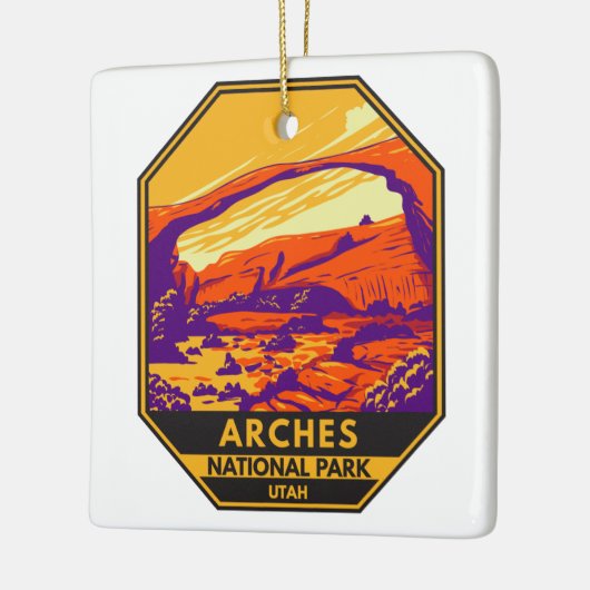 Nationaal park Utah Landscape Keramisch Ornament (Links)