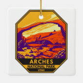 Nationaal park Utah Landscape  Keramisch Ornament (Achterkant)