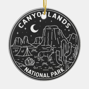 Nationaal park Utah Monoline Keramisch Ornament