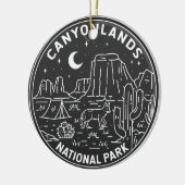 Nationaal park Utah Monoline Keramisch Ornament (Links)