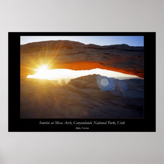 Nationaal park Utah Poster (Voorkant)