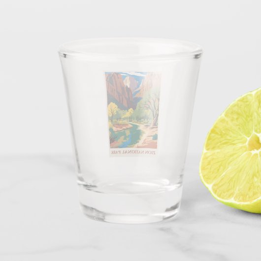  Nationaal Park Utah Shot Glas (Achterkant)