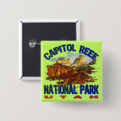 Nationaal park Utah Vierkante Button 5,1 Cm (Voorkant /achterkant)