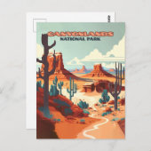 Nationaal park Utah-woestijngebergte Briefkaart (Voorkant / Achterkant)