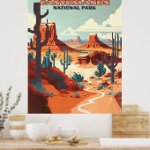 Nationaal park Utah-woestijngebergte Poster (Keuken)