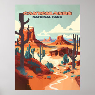Nationaal park Utah-woestijngebergte Poster