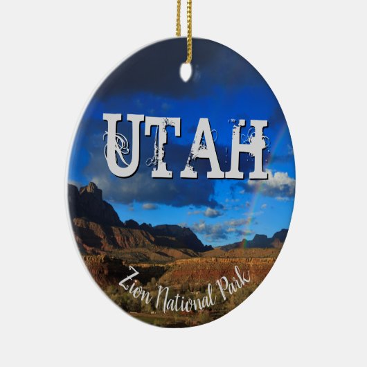 Nationaal park Utah Zion Keramisch Ornament (Rechts)