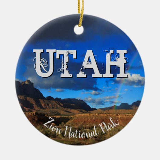 Nationaal park Utah Zion Keramisch Ornament (Voorkant)
