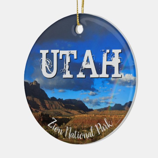 Nationaal park Utah Zion Keramisch Ornament (Links)