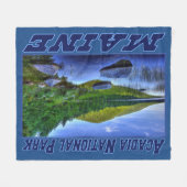 Nationaal park van Acadia, Maine Fleece Blanket (Voorkant (Horizontaal))
