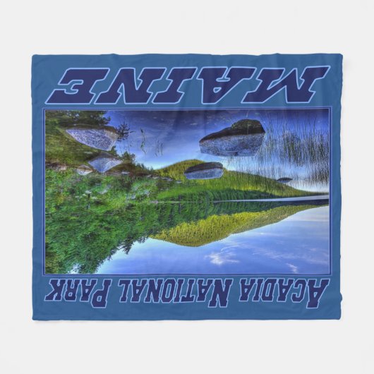 Nationaal park van Acadia, Maine Fleece Blanket (Voorkant (Horizontaal))