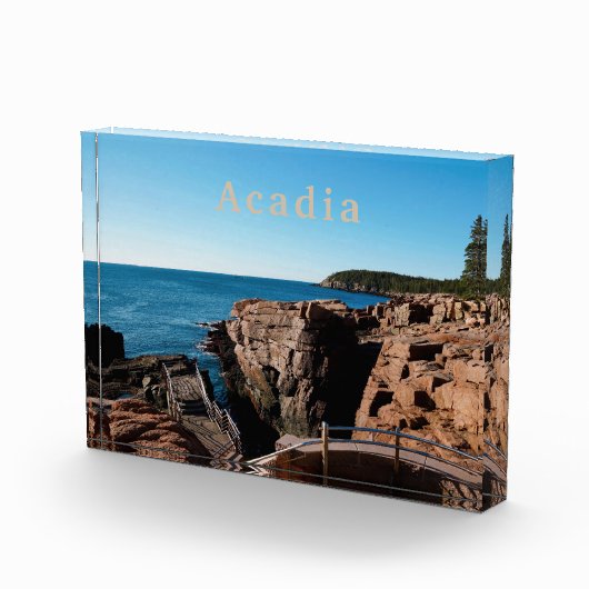 Nationaal park van Acadia MDI Thunder Hole Maine Fotoblokken (Rechts)