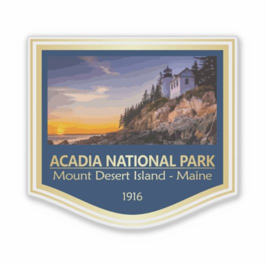 Nationaal park van Acadia (PF2) Sticker (Voorkant)