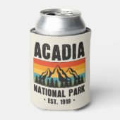 Nationaal park van Acadia,  van Maine Retro Blikjeskoeler (Blikje Voorkant)