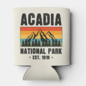 Nationaal park van Acadia,  van Maine Retro Blikjeskoeler (Achterkant)