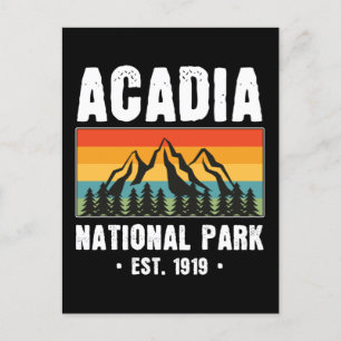 Nationaal park van Acadia,  van Maine Retro Briefkaart