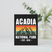 Nationaal park van Acadia,  van Maine Retro Briefkaart (Staand voorkant)