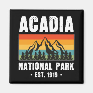 Nationaal park van Acadia,  van Maine Retro Magneet