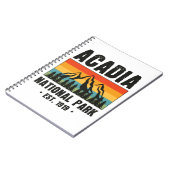 Nationaal park van Acadia,  van Maine Retro Notitieboek (Linkerzijde)