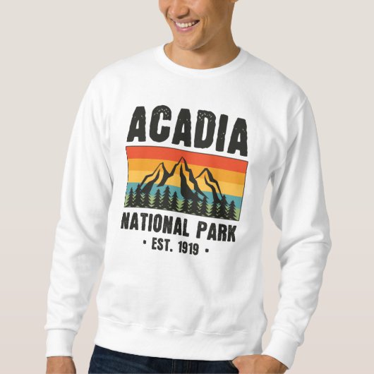 Nationaal park van Acadia, van Maine Retro Trui (Voorkant)