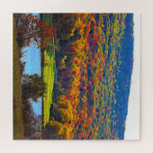 Nationaal park van Allegany NY in het najaar Abstr Legpuzzel (Horizontaal)