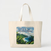 Nationaal park van Amerikaans Samoa Beach Regenwou Grote Tote Bag (Voorkant)
