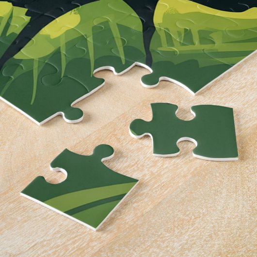 Nationaal park van Amerikaans Samoa Beach Regenwou Legpuzzel (Zijkant)