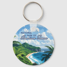 Nationaal park van Amerikaans Samoa Beach Regenwou