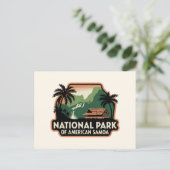 Nationaal park van Amerikaans-Samoa Embleem Briefkaart (Staand voorkant)