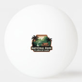 Nationaal park van Amerikaans-Samoa Embleem Pingpongbal (Achterkant)
