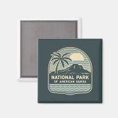 Nationaal Park van Amerikaans-Samoa Magneet (Voorkant / Achterkant)